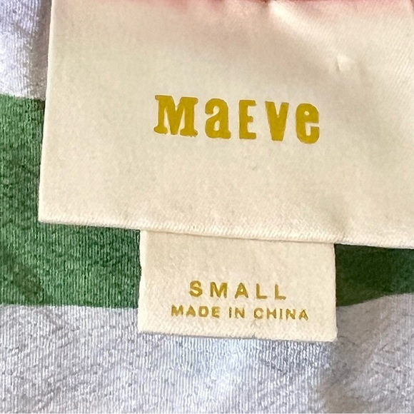 ANTHROPOLOGIE MAEVE Mila Colorful Abstract Striped Blouse—SZ. Small - Picture 9 of 14